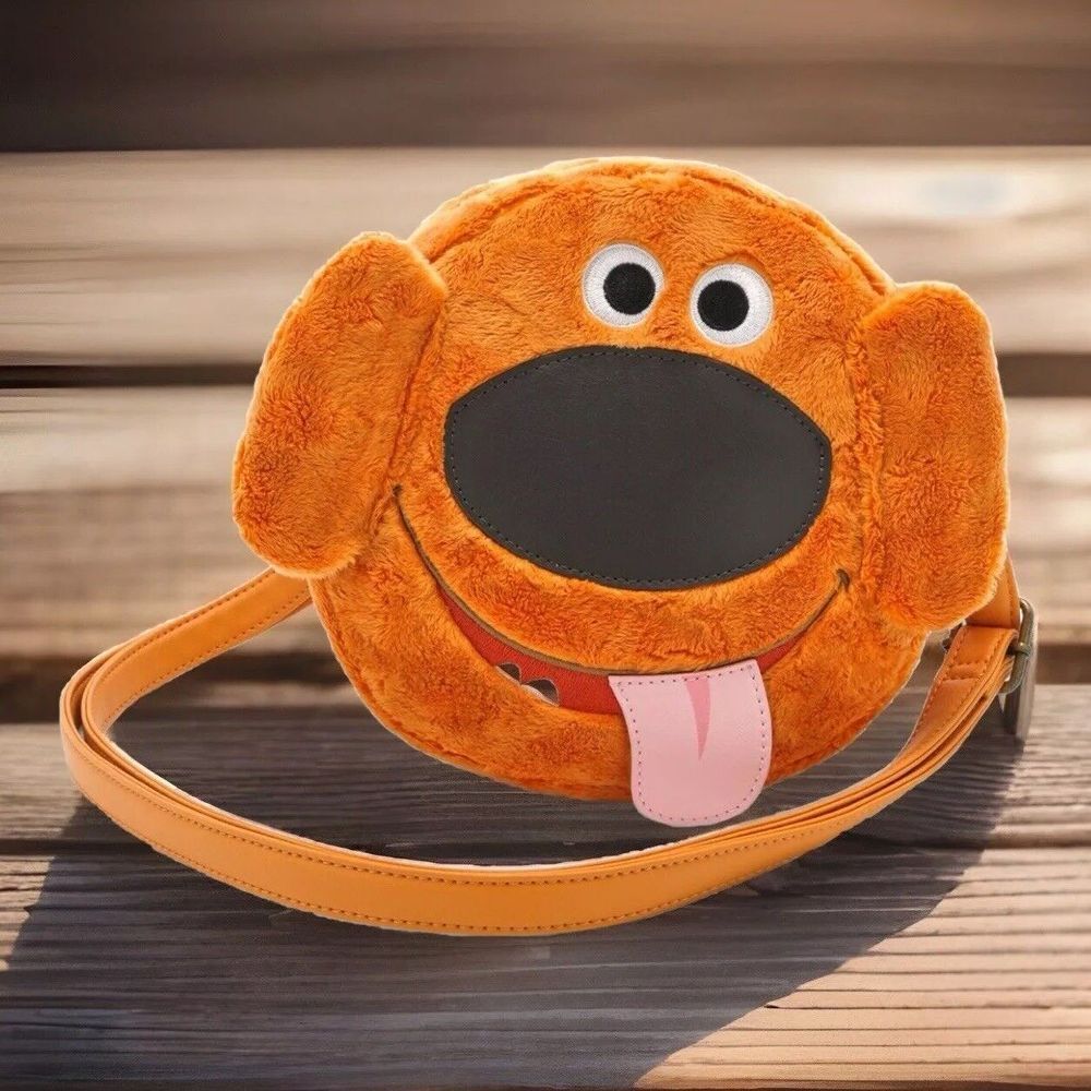 Disney Pixar Up Dug FUZZY Crossbody Bag NEW‎